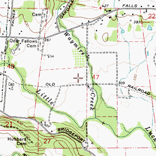 Topographic Map of Carey (historical), OR