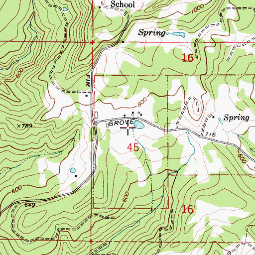 Topographic Map of Morgan Reservoir, OR