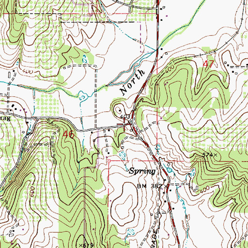 Topographic Map of Worden (historical), OR