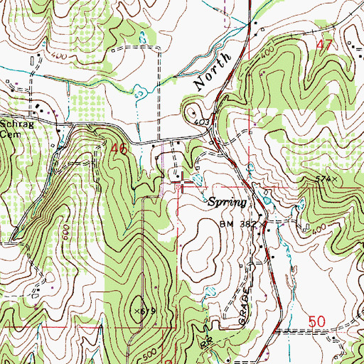 Topographic Map of Dyer Reservoir, OR