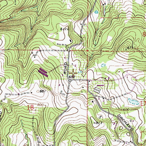 Topographic Map of Domaschofsky Reservoir, OR