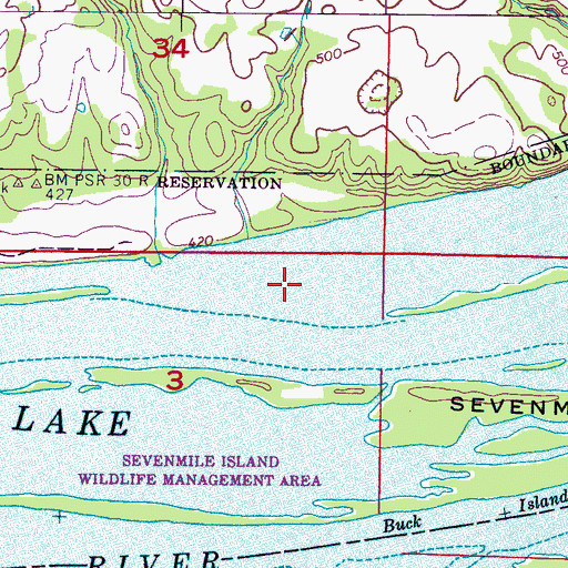 Topographic Map of Coffee Slough, AL