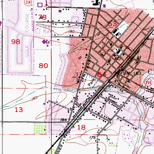 Topographic Map of Settlemier Park, OR