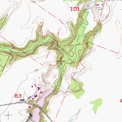 Topographic Map of Murphy Creek, OR