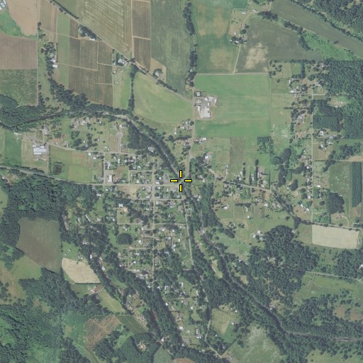 Aerial/Satellite Image of Nowlen Bridge, OR