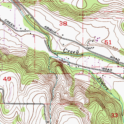 Topographic Map of Orr Creek, OR