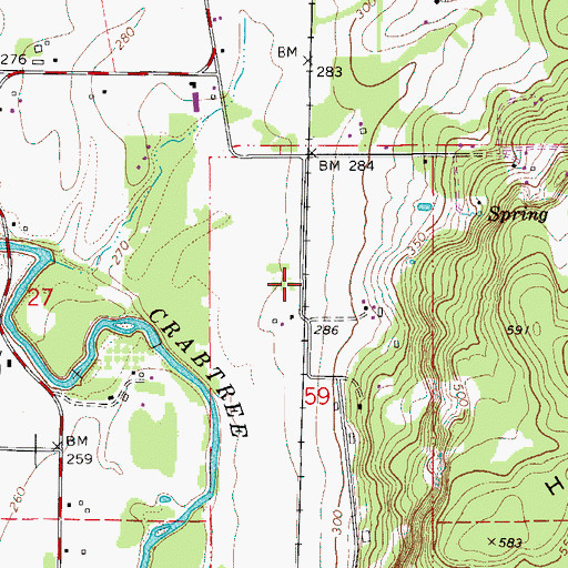 Topographic Map of Gaines (historical), OR