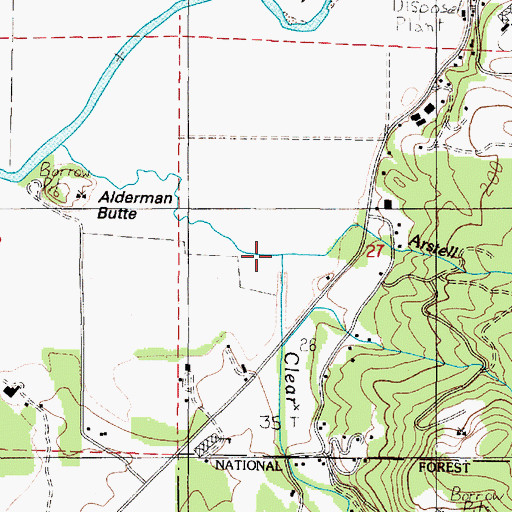 Topographic Map of Arstell Creek, OR