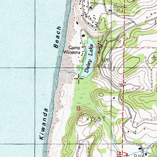 Topographic Map of Commons Creek, OR