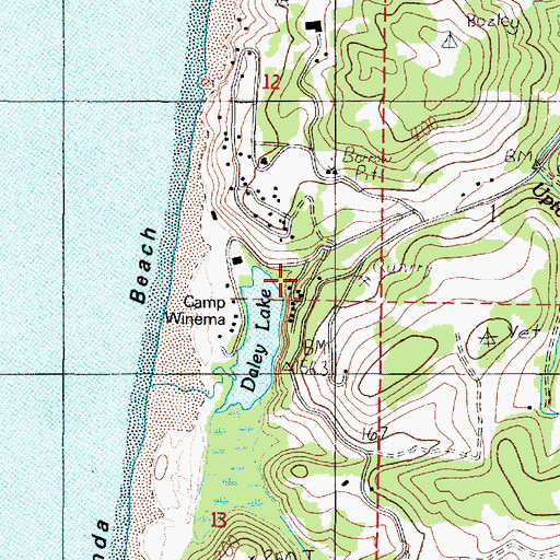 Topographic Map of Fletcher Spring, OR