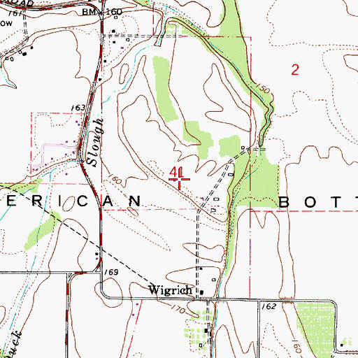 Topographic Map of Wigrich Airfield (historical), OR
