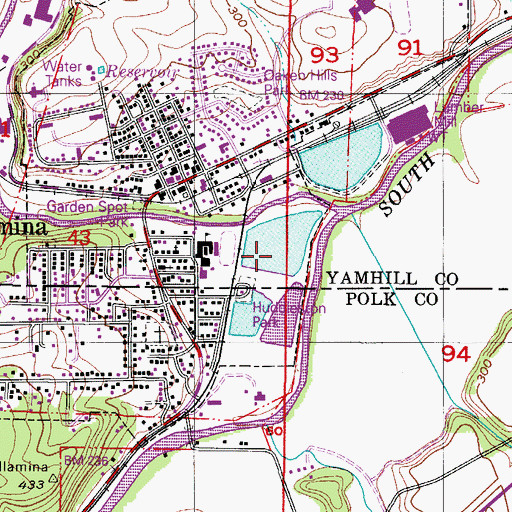 Topographic Map of Pacific Plywood Corporation Dam, OR