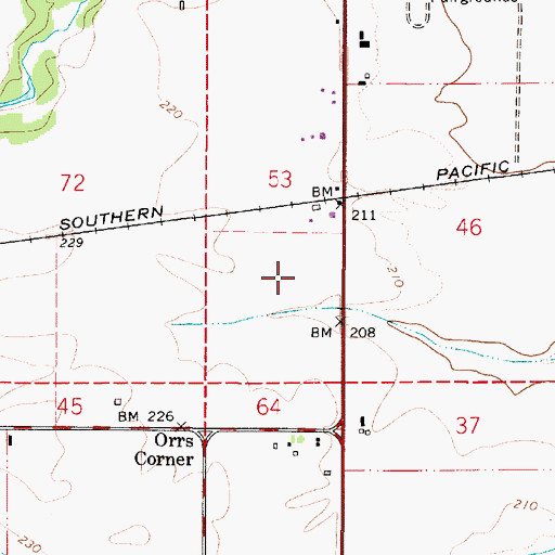 Topographic Map of Cascade Airstrip (historical), OR
