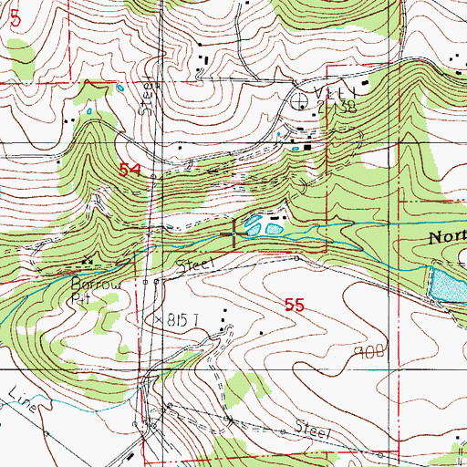 Topographic Map of Siegmund Reservoir, OR
