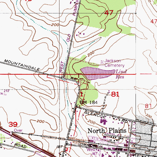 Topographic Map of Lind Dam, OR