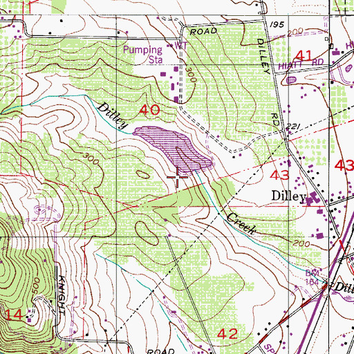 Topographic Map of Graham Dam, OR