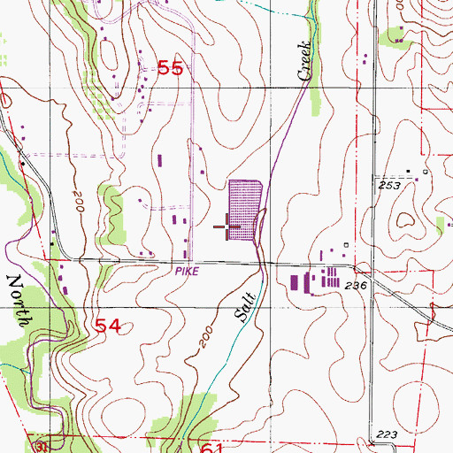 Topographic Map of Fidel Brothers Irrigation Reservoir Dike, OR