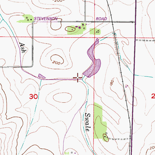 Topographic Map of Martin Brothers Flashboard Dam, OR