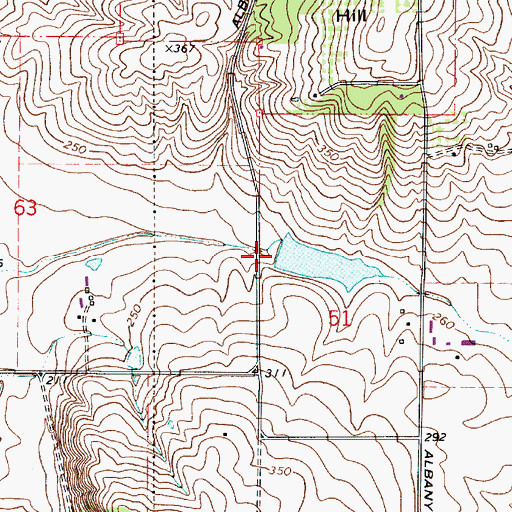 Topographic Map of Wendell Kreder Dam, OR