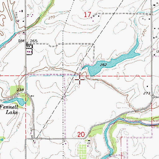Topographic Map of Helms Dam, OR