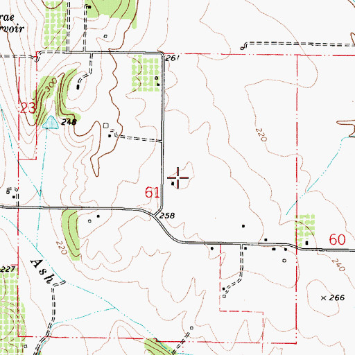 Topographic Map of Marr Field, OR