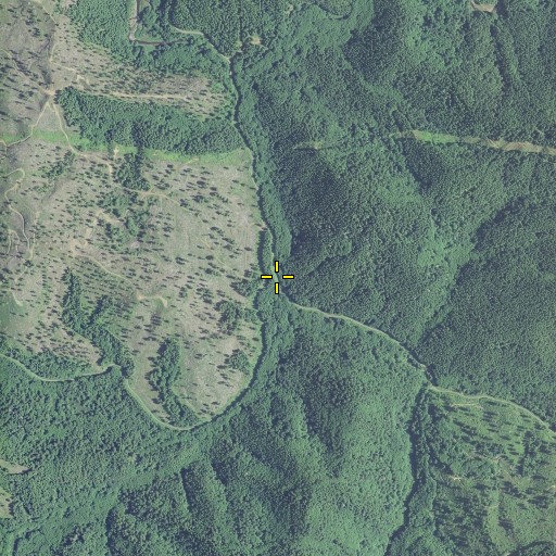 Aerial/Satellite Image of Boundary Creek, OR