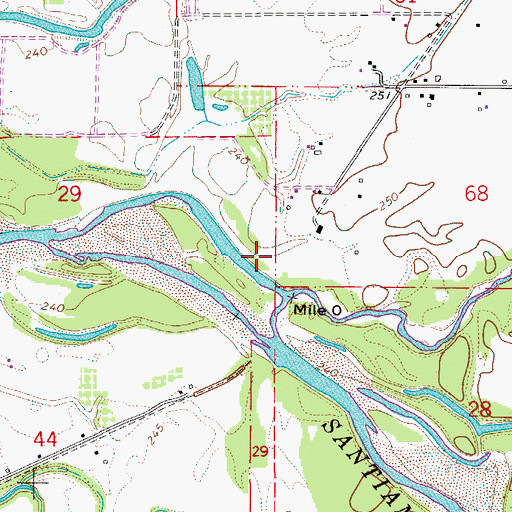 Topographic Map of South Santiam (historical), OR
