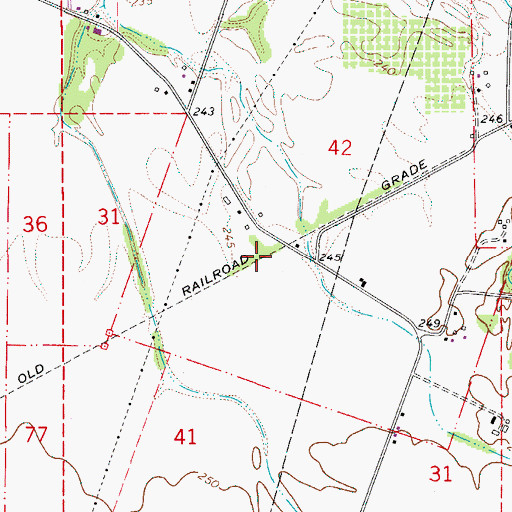 Topographic Map of Bussard (historical), OR
