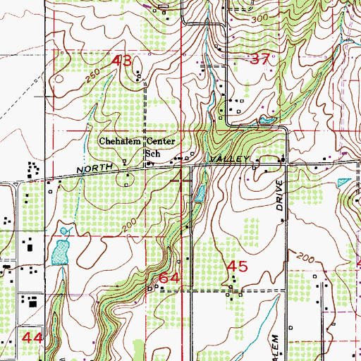 Topographic Map of Aders Sump, OR