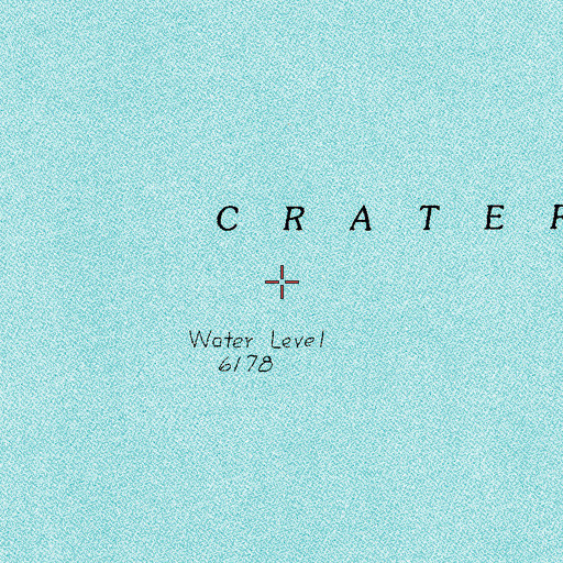 Topographic Map of Crater Lake, OR