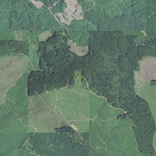 Aerial/Satellite Image of Buxton Lookout Tower, OR