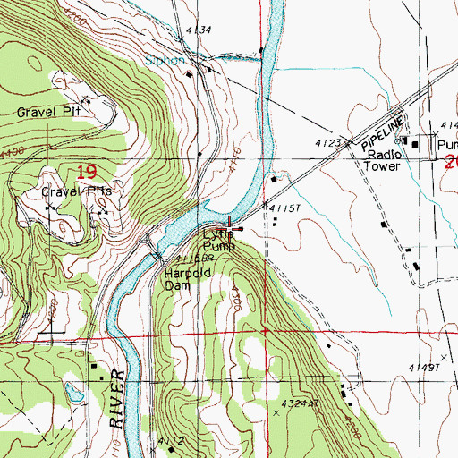 Topographic Map of Lytle Pump, OR