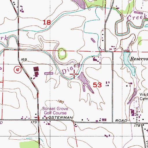 Topographic Map of Ornoname 13 Dam, OR