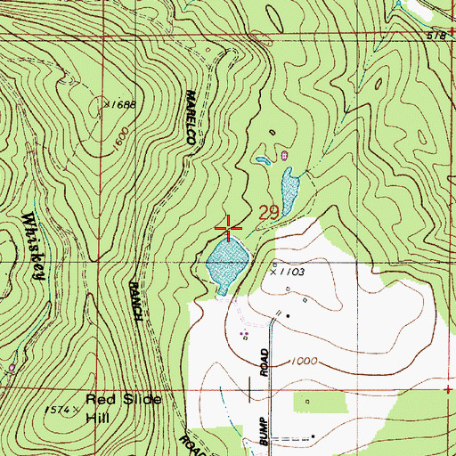 Topographic Map of Ornoname 22 Dam, OR