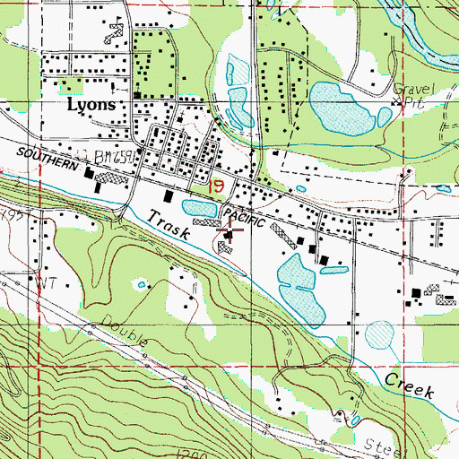 Topographic Map of Ornoname 7 Dam, OR