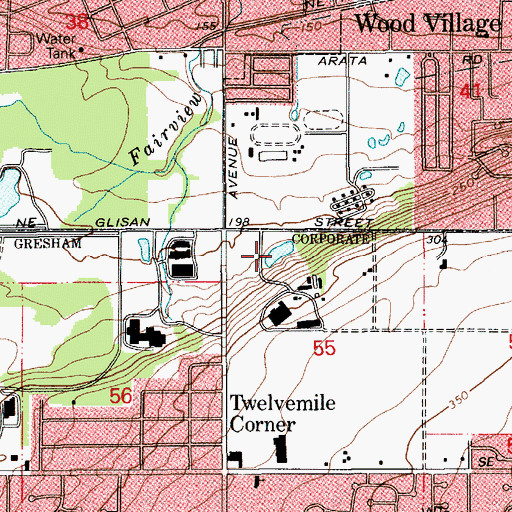 Topographic Map of McGill Reservoir, OR