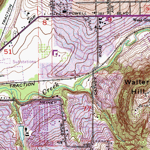 Topographic Map of Cotton (historical), OR