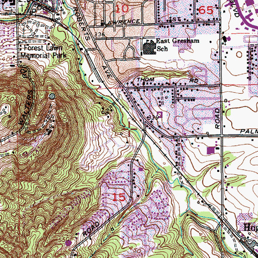 Topographic Map of Preston (historical), OR
