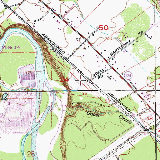 Topographic Map of Riverside (historical), OR