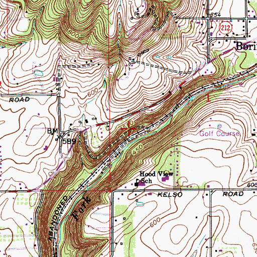 Topographic Map of Siefer (historical), OR