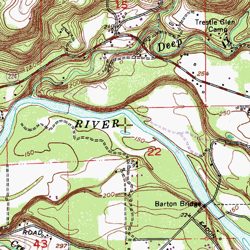 Topographic Map of McMurray Ferry, OR
