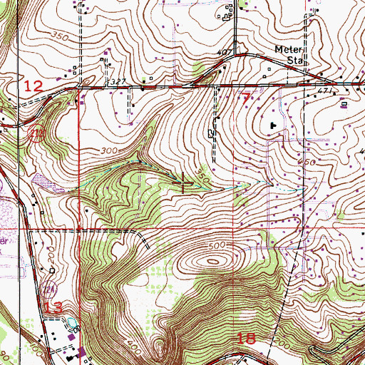 Topographic Map of Van Zyl Reservoir, OR