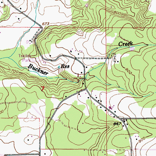 Topographic Map of Rock Creek, OR