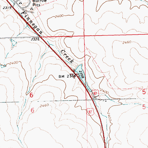 Topographic Map of Borstel Pond, OR