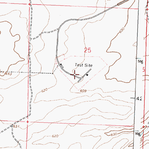 Topographic Map of Boeing Test Site, OR