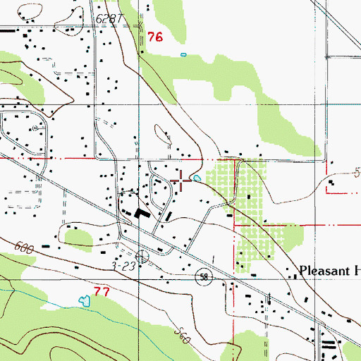 Topographic Map of Robberson Reservoir, OR