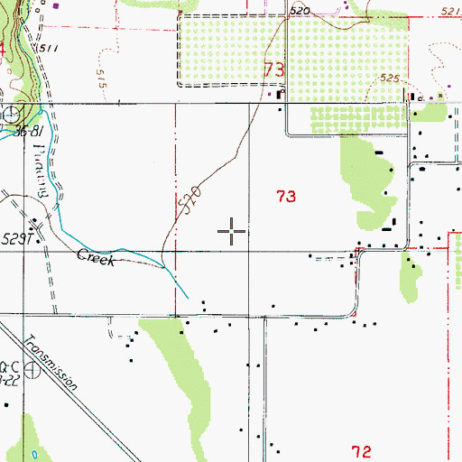 Topographic Map of Derr Pond, OR
