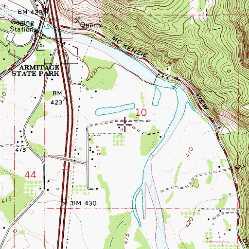 Topographic Map of Maple Island (historical), OR