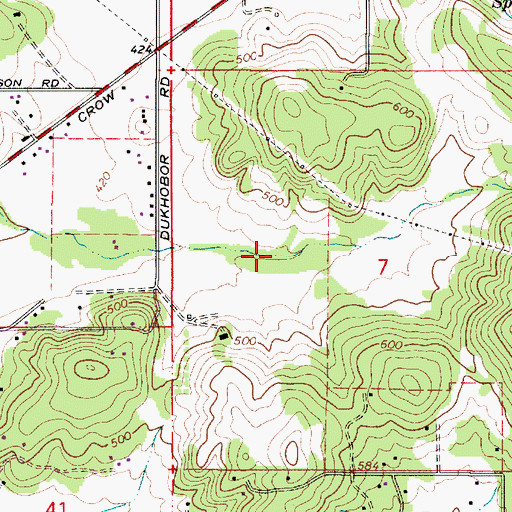 Topographic Map of Zinker Reservoir, OR