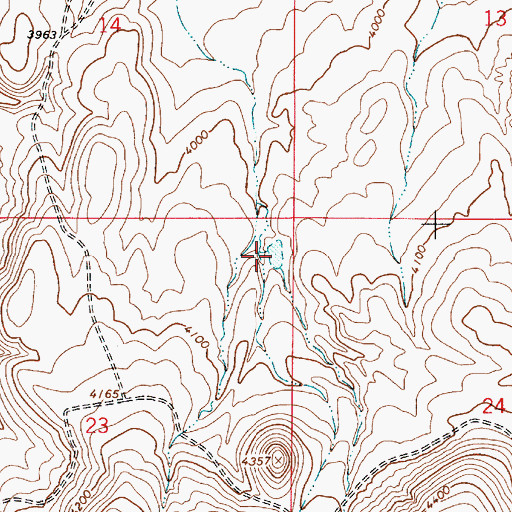 Topographic Map of Rockville Seeding Reservoir Number One, OR